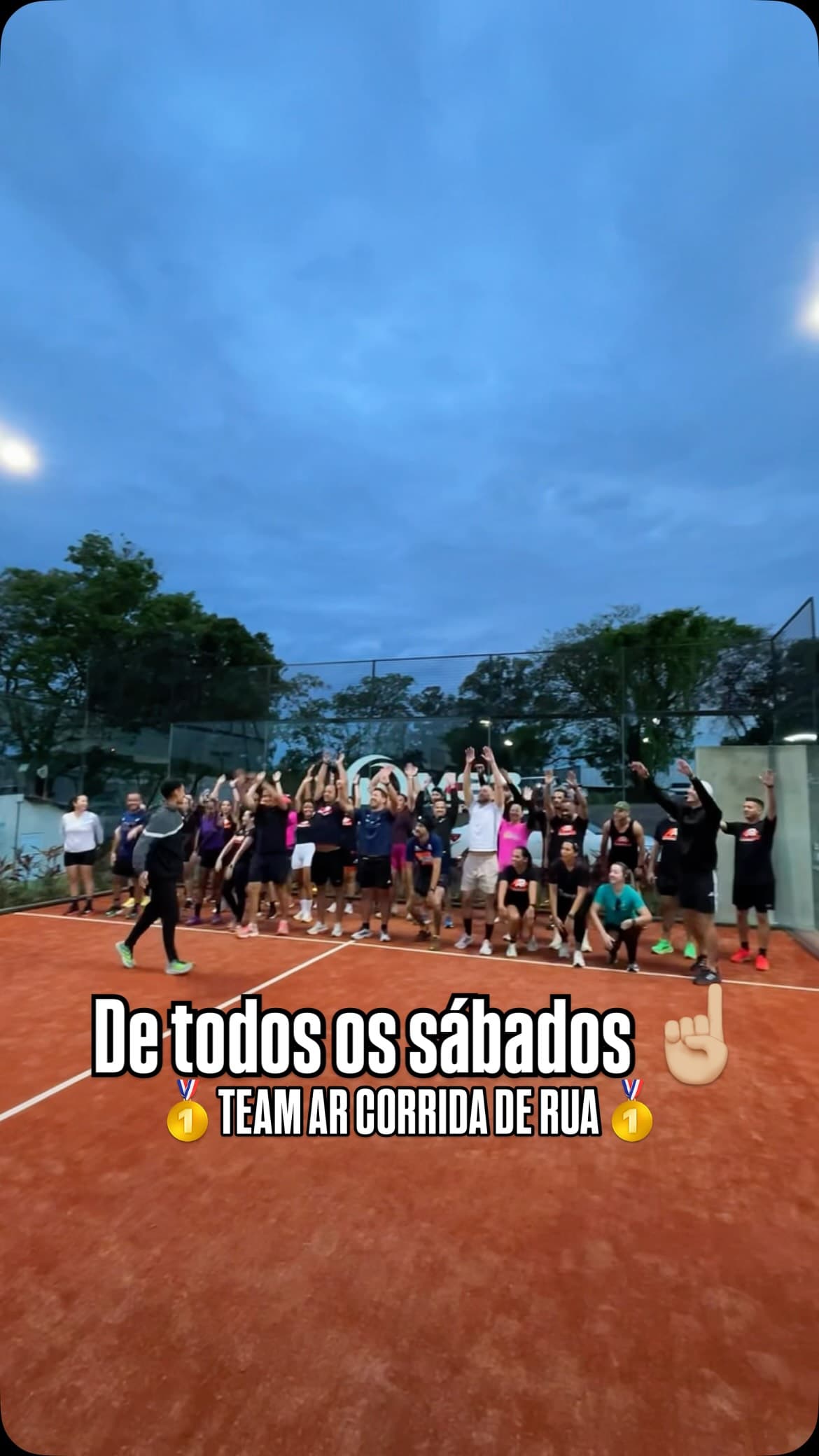 Publicação de 3 de outubro: Hoje nosso treino saiu da @arena_m33!